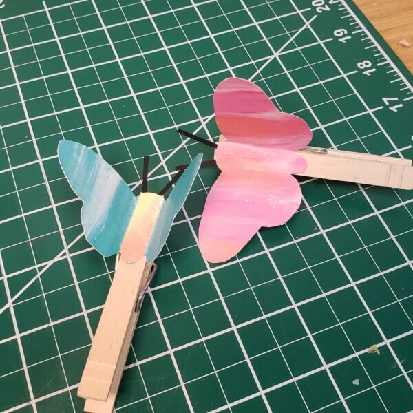 Clothespin Butterfly Automata